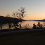 sunset view of Otsego Lake