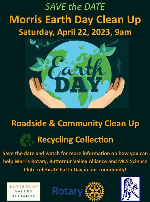 Morris Earth Day Clean Up flyer