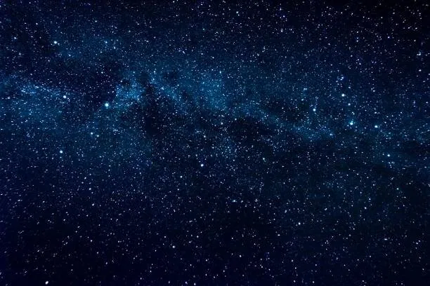 the night sky with stars and Milky Way