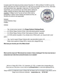 24 Winter Octet Registration Form - Otsego Outdoors