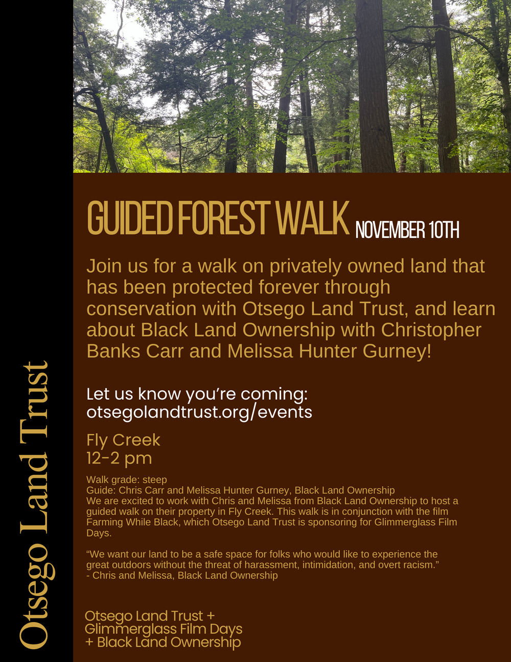 Forest walk poster