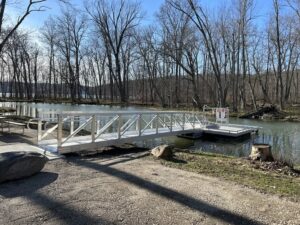 Accessible kayak launch at Glimmerglass State Park