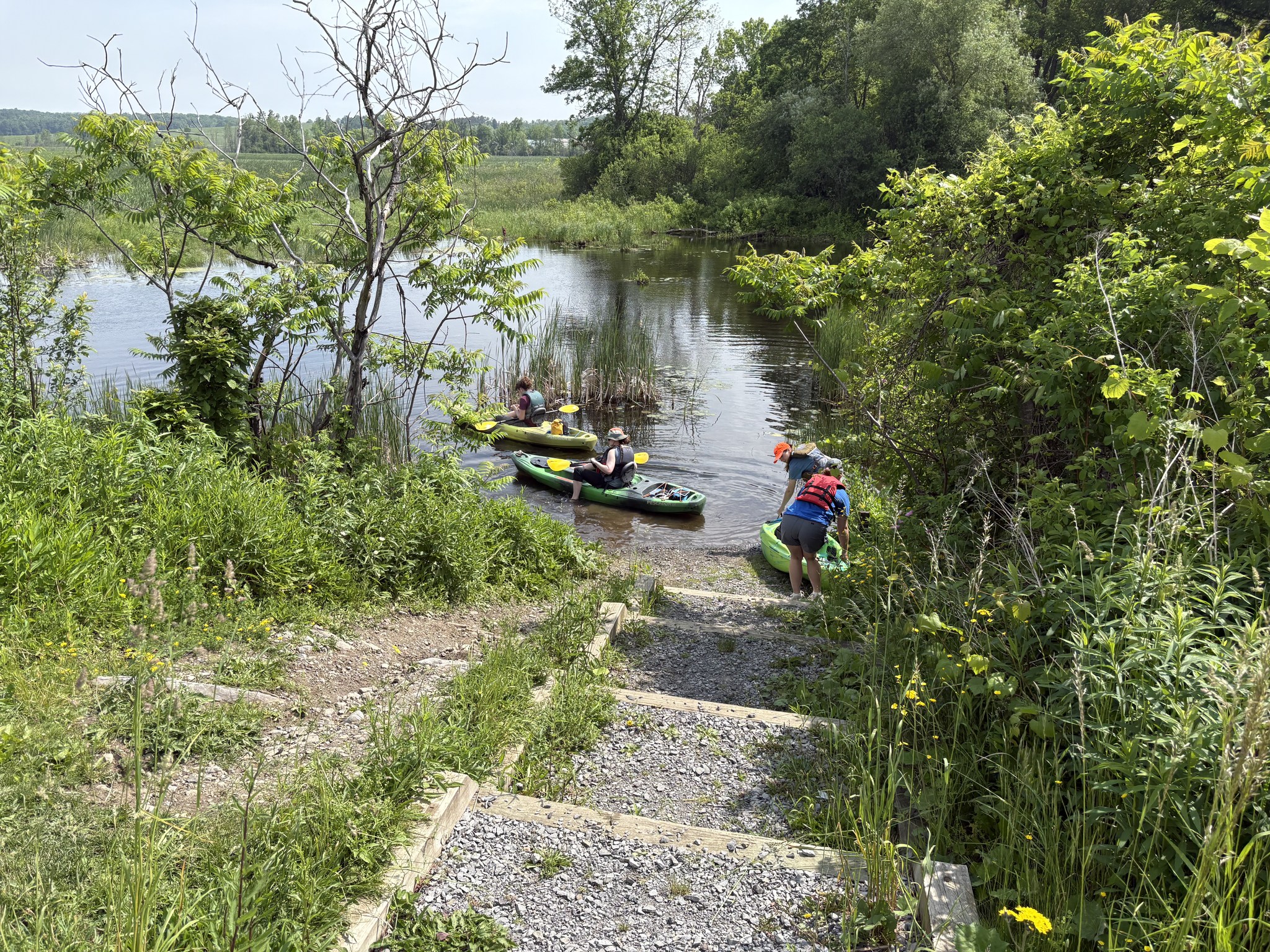 starting off on a paddle on the Susquehanna